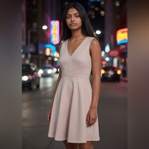 Calvin Klein Blush Sleeveless Mini Dress